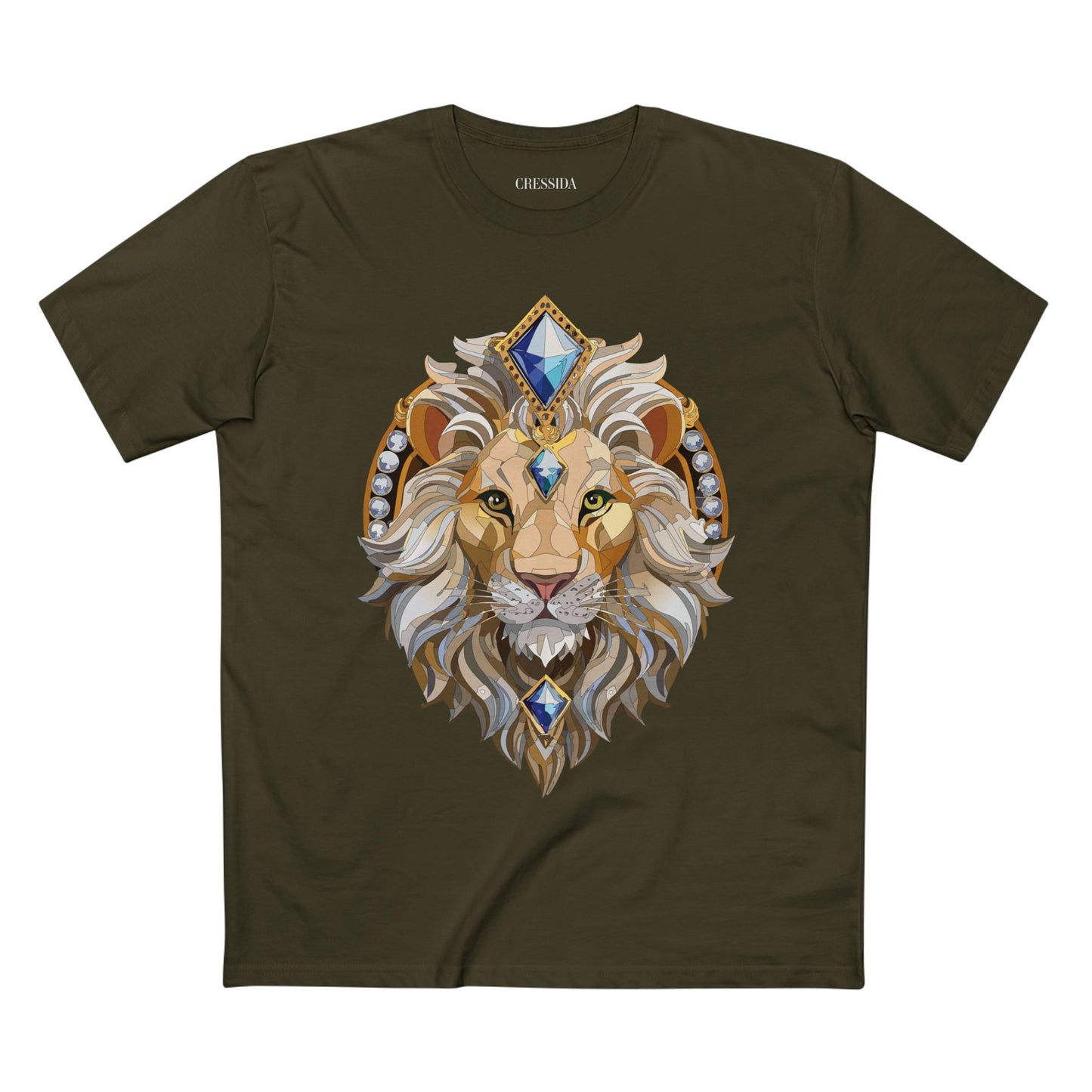 Unisex Animal Medallion Graphic Tee 100 Percent Cotton Premium Shirt