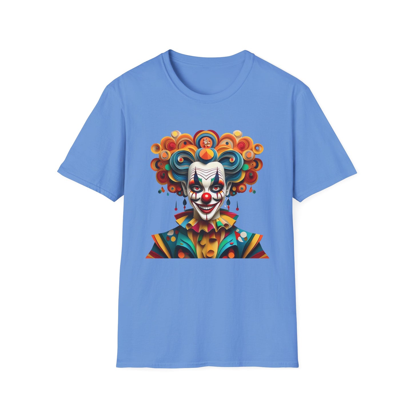 Clown Shirt, T Shirt with Clown, Funny Man Shirt, Tee Shirt with Funny Man, Circus Shirt, Shirt with Circus, Scary Man Shirt, Shirt with Scary Man