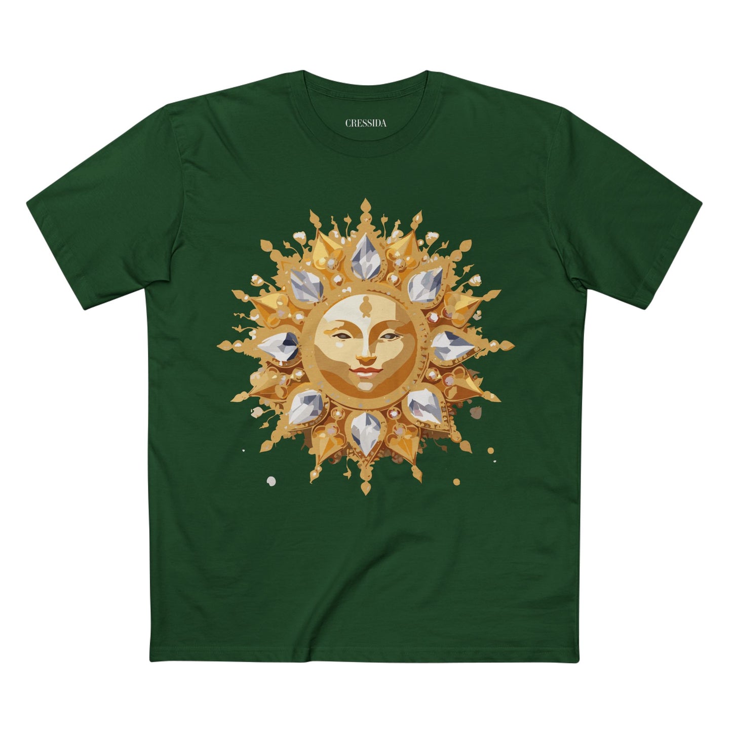 Sun Shirt, Shirt with Sun, Tee Shirt with Gold Sun
