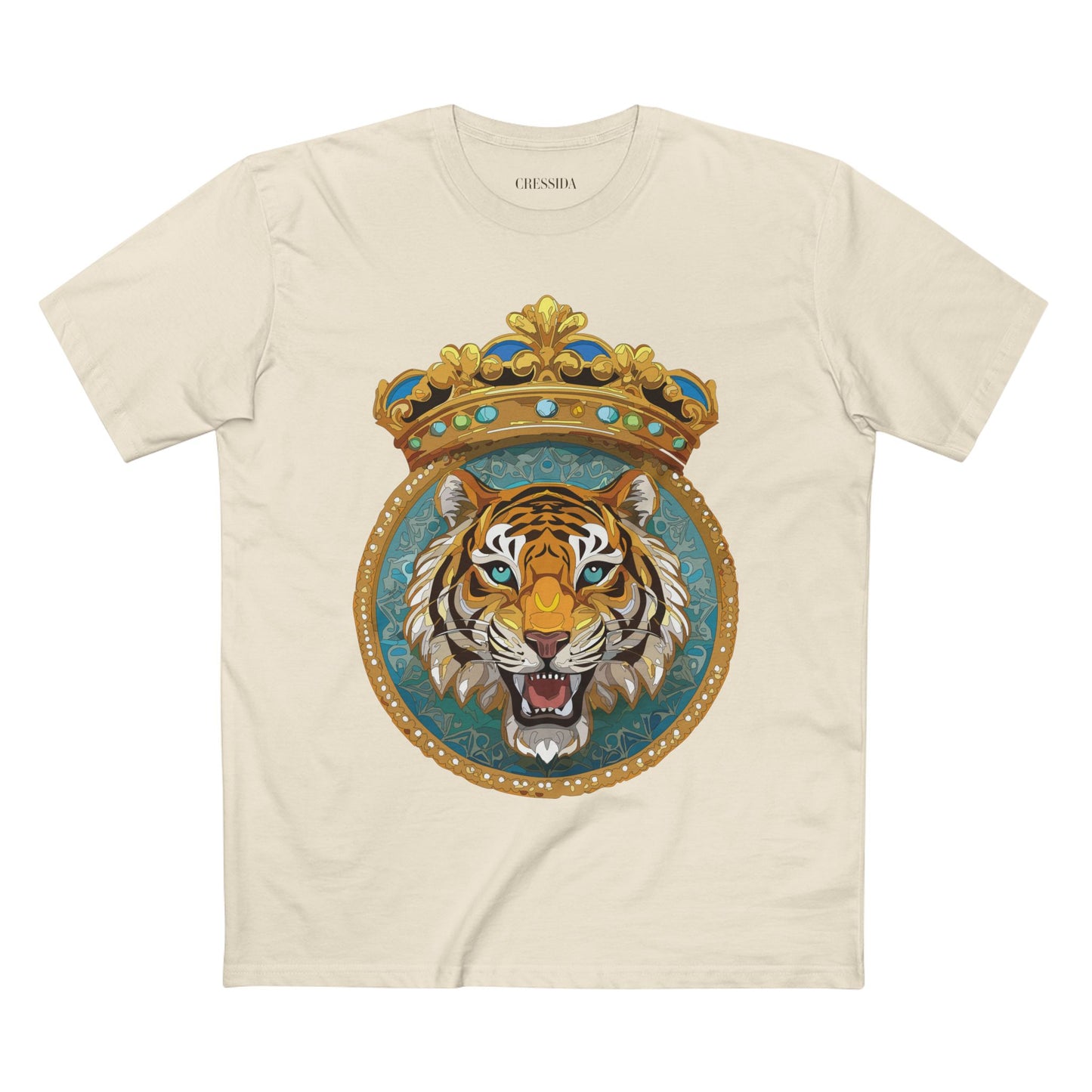 Unisex Animal Art Tee With Antique Medallion Design Premium Cotton Shirt