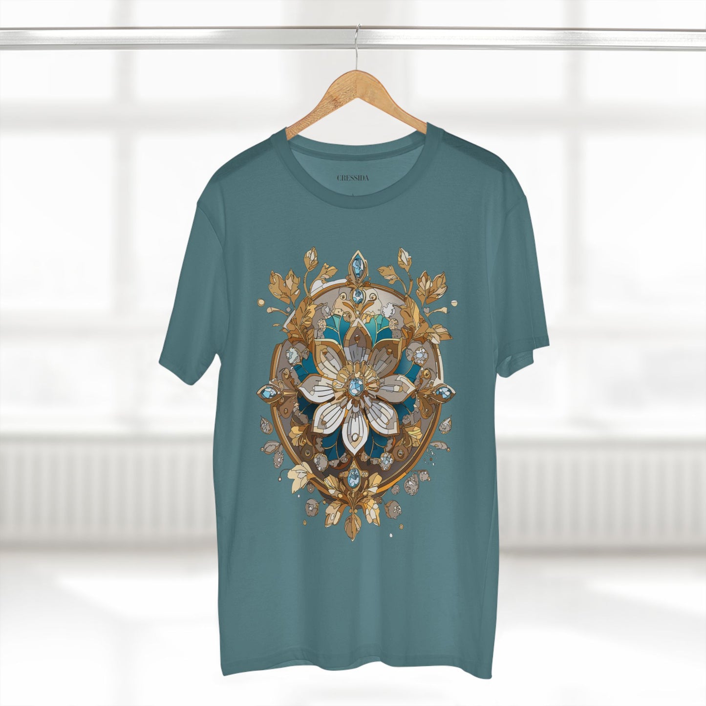 Floral Shirt, Shirt with Flower, Tee Shirt with Antique Flower
