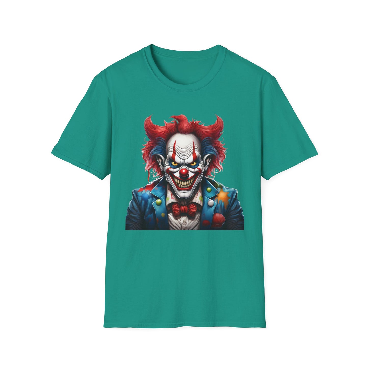Clown Shirt, T Shirt with Clown, Funny Man Shirt, Tee Shirt with Funny Man, Circus Shirt, Shirt with Circus, Scary Man Shirt, Shirt with Scary Man
