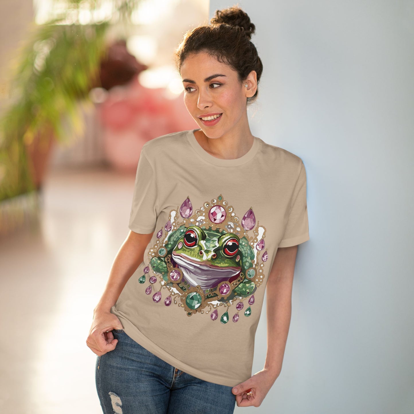 Organic T-shirt with Animals - Frog