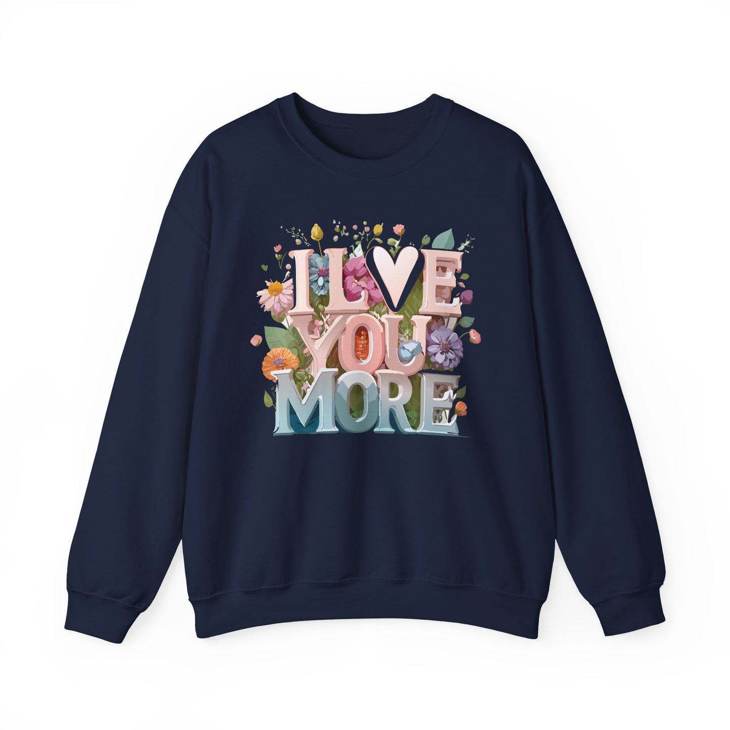 Floral Love Sweatshirt, Valentine's Day Sweatshirt, Love Flower Sweatshirt