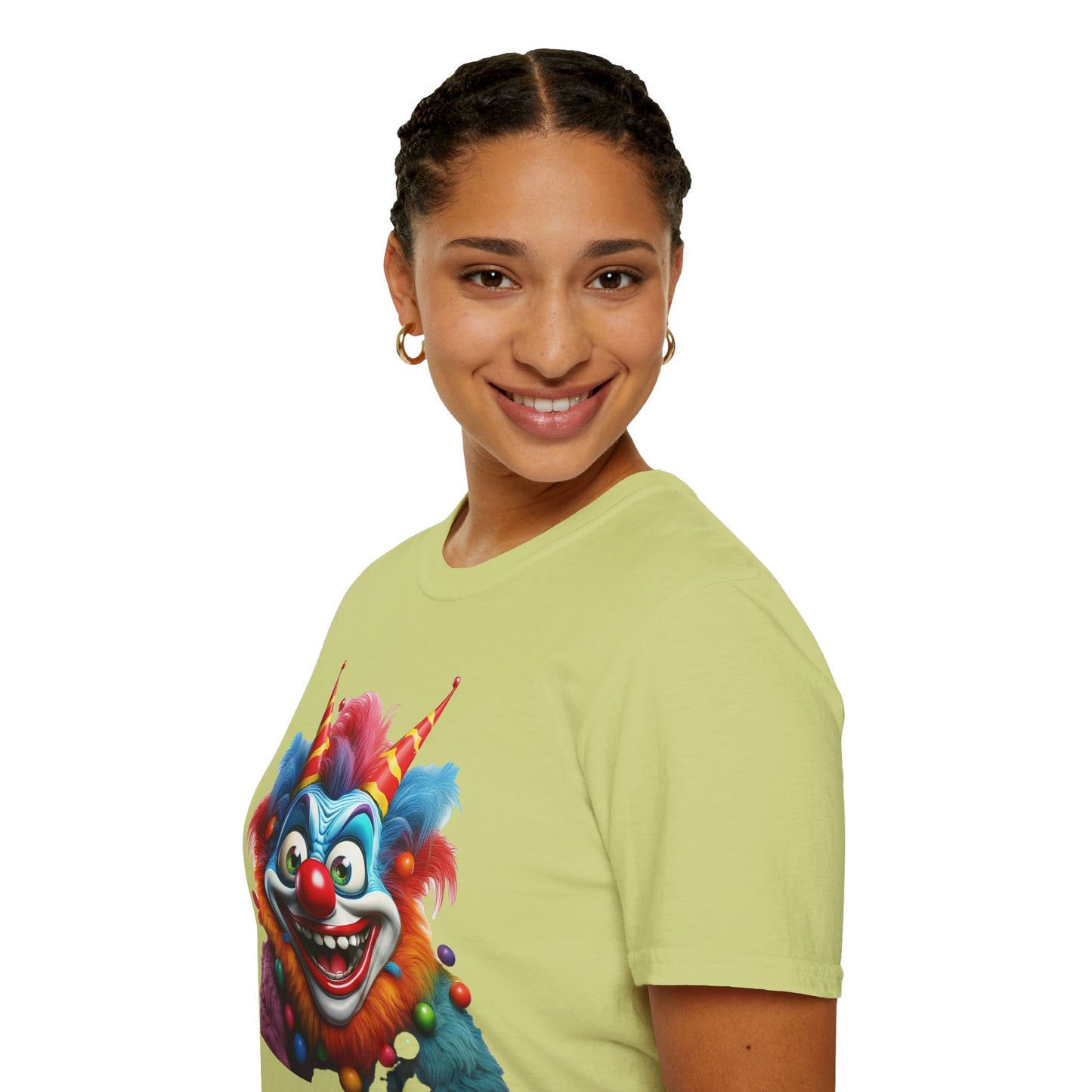 Clown Shirt, T Shirt with Clown, Funny Man Shirt, Tee Shirt with Funny Man, Circus Shirt, Shirt with Circus, Scary Man Shirt, Shirt with Scary Man