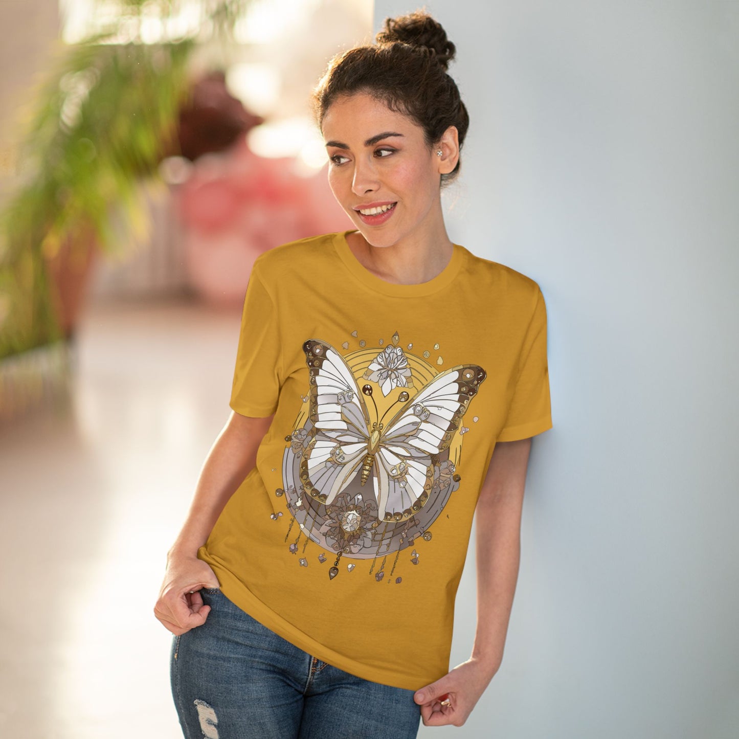 Bio-T-Shirt mit Schmetterling