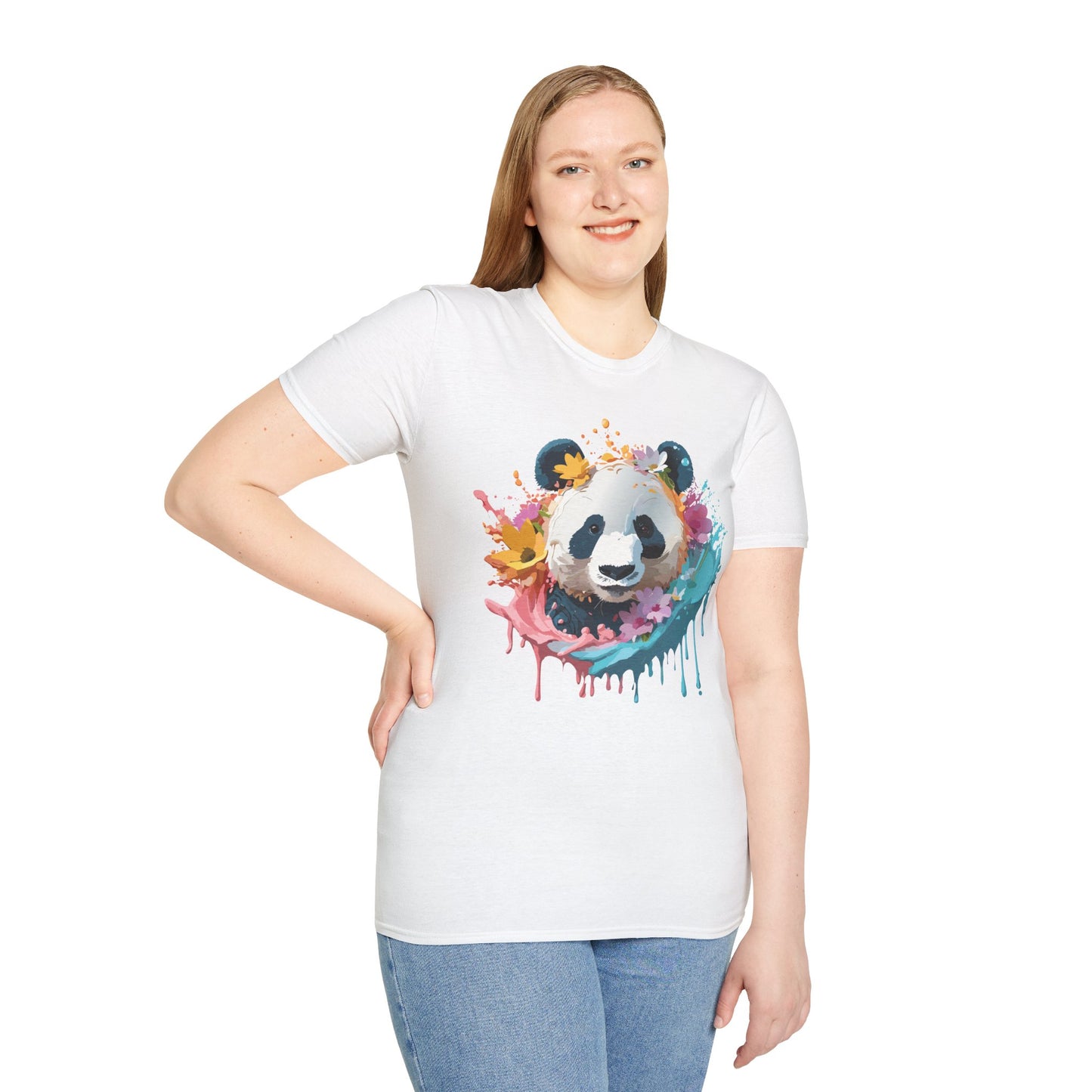 Panda Shirt, T Shirt with Panda, Animal Shirt, Tee Shirt with Animals