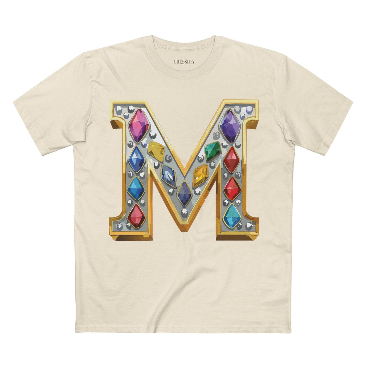 Letter Shirt, Shirt with Letters, Tee Shirt with Gold Letters