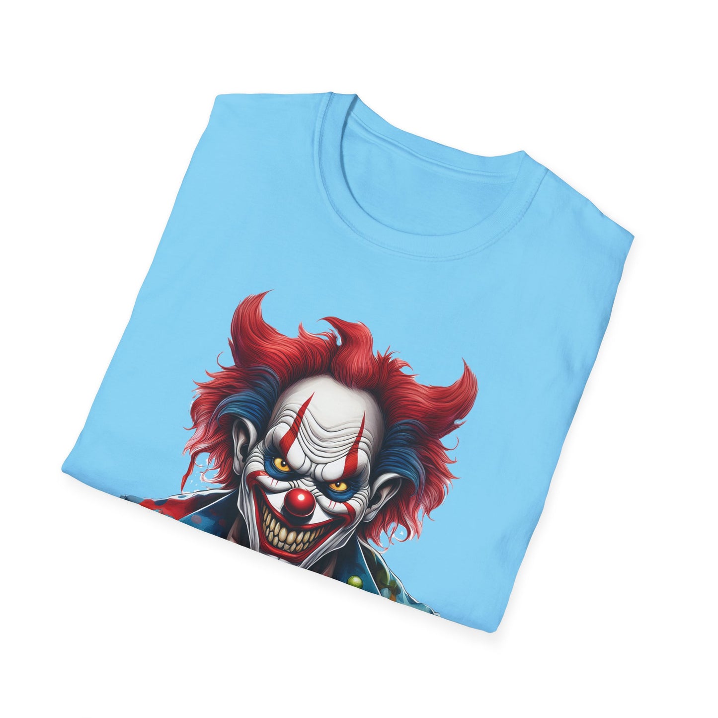 Clown Shirt, T Shirt with Clown, Funny Man Shirt, Tee Shirt with Funny Man, Circus Shirt, Shirt with Circus, Scary Man Shirt, Shirt with Scary Man