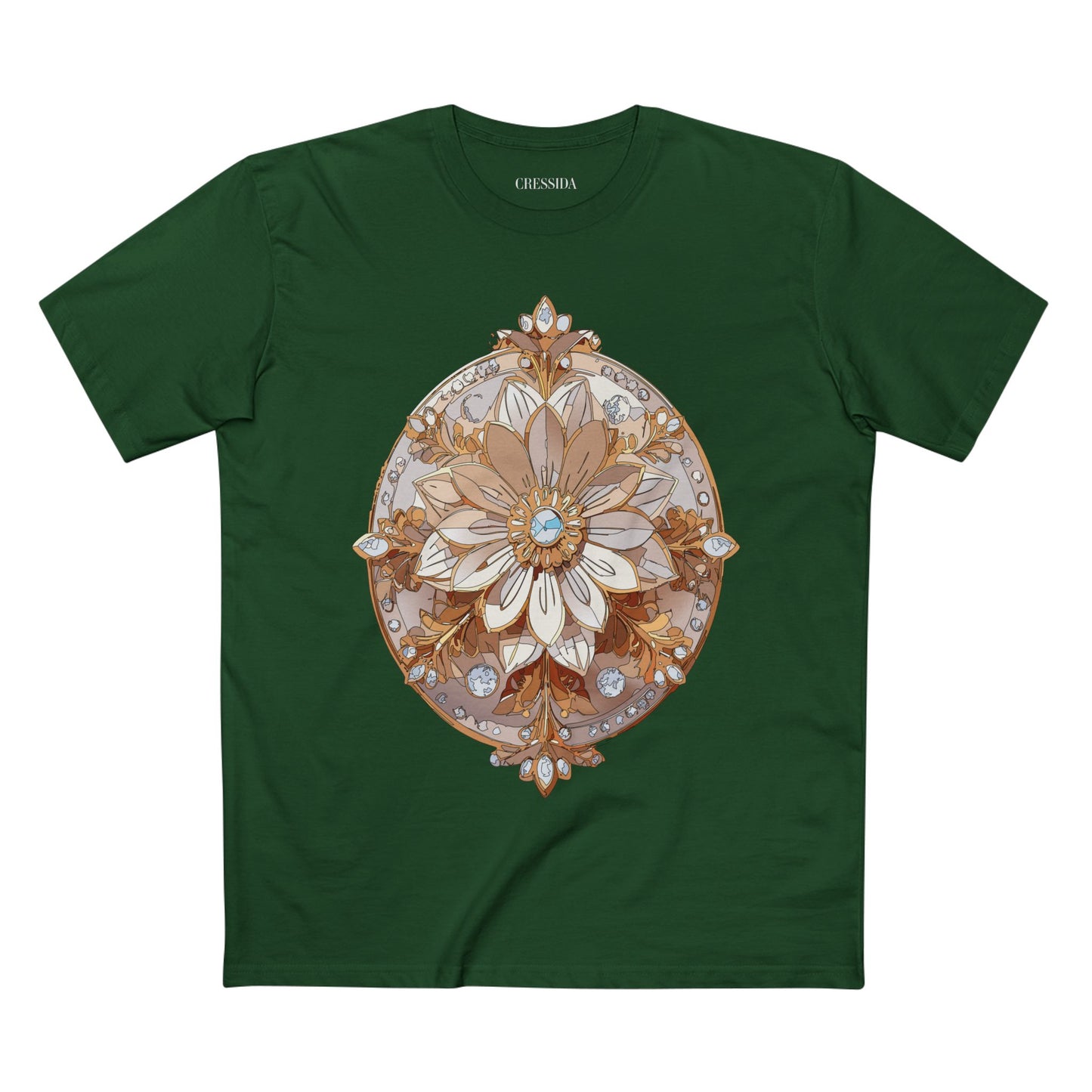 Floral Shirt, Shirt with Flower, Tee Shirt with Antique Flower