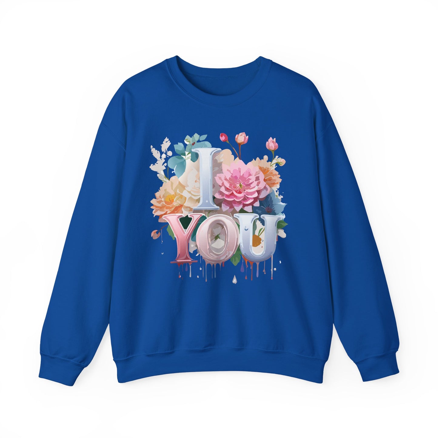 Floral Love Sweatshirt, Valentine's Day Sweatshirt, Love Flower Sweatshirt