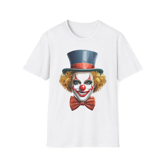 Clown Shirt, T Shirt with Clown, Funny Man Shirt, Tee Shirt with Funny Man, Circus Shirt, Shirt with Circus, Scary Man Shirt, Shirt with Scary Man