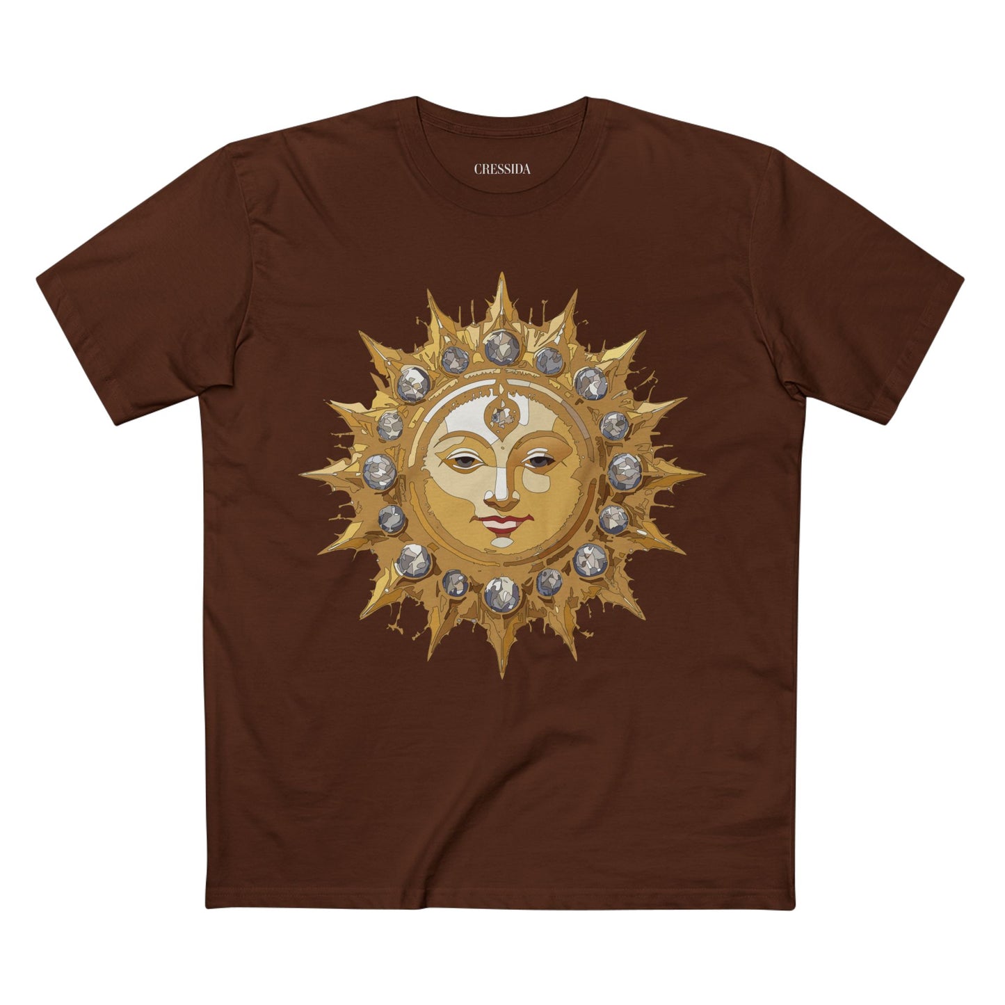 Sun Shirt, Shirt with Sun, Tee Shirt with Gold Sun