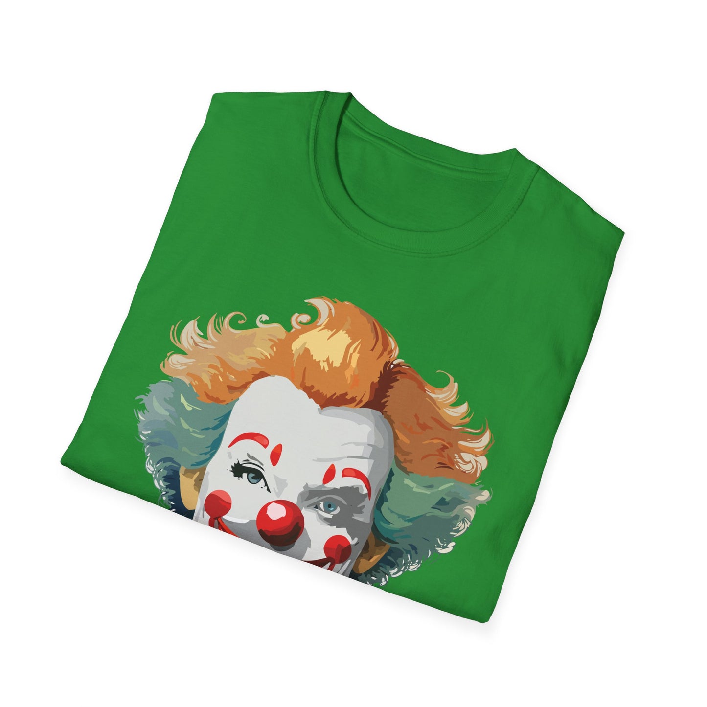 Clown Shirt, T Shirt with Clown, Funny Man Shirt, Tee Shirt with Funny Man, Circus Shirt, Shirt with Circus, Scary Man Shirt, Shirt with Scary Man