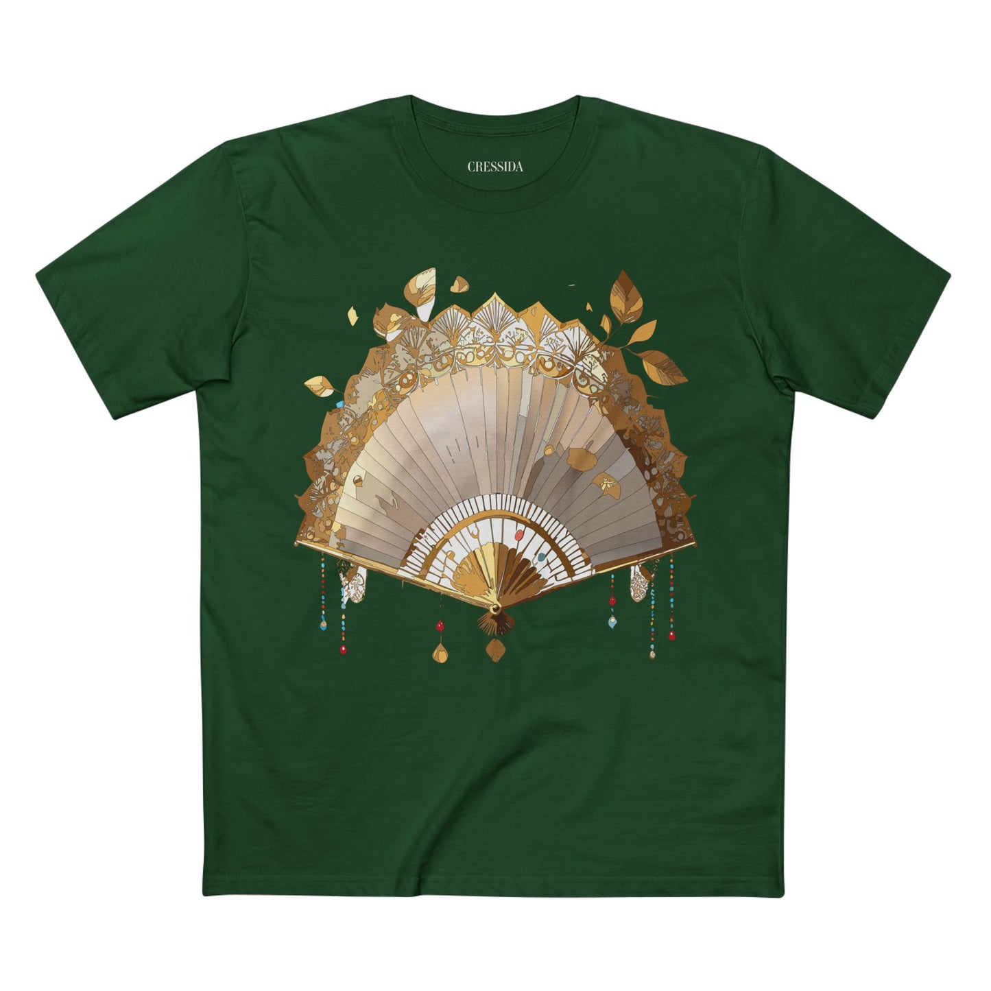 Fan shirt, Shirt with Fan, Tee Shirt with Antique Fan