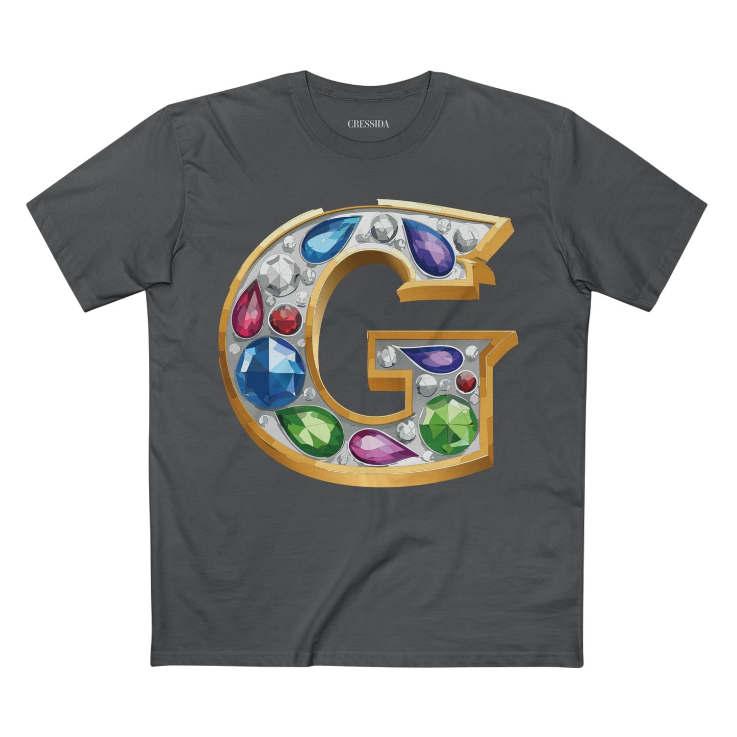 Letter Shirt, Shirt with Letters, Tee Shirt with Gold Letters