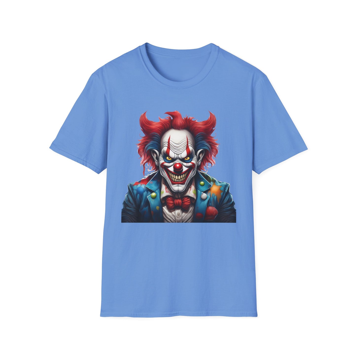 Clown Shirt, T Shirt with Clown, Funny Man Shirt, Tee Shirt with Funny Man, Circus Shirt, Shirt with Circus, Scary Man Shirt, Shirt with Scary Man