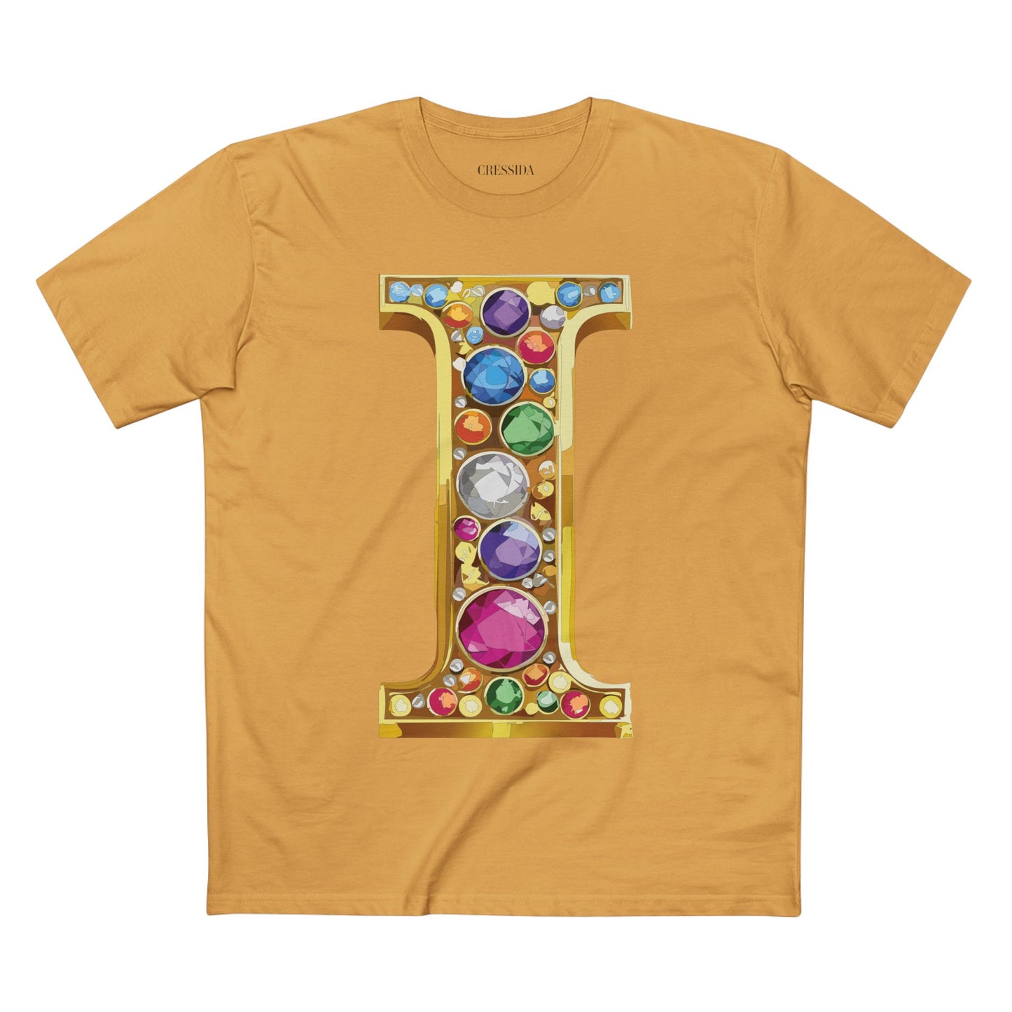Letter Shirt, Shirt with Letters, Tee Shirt with Gold Letters