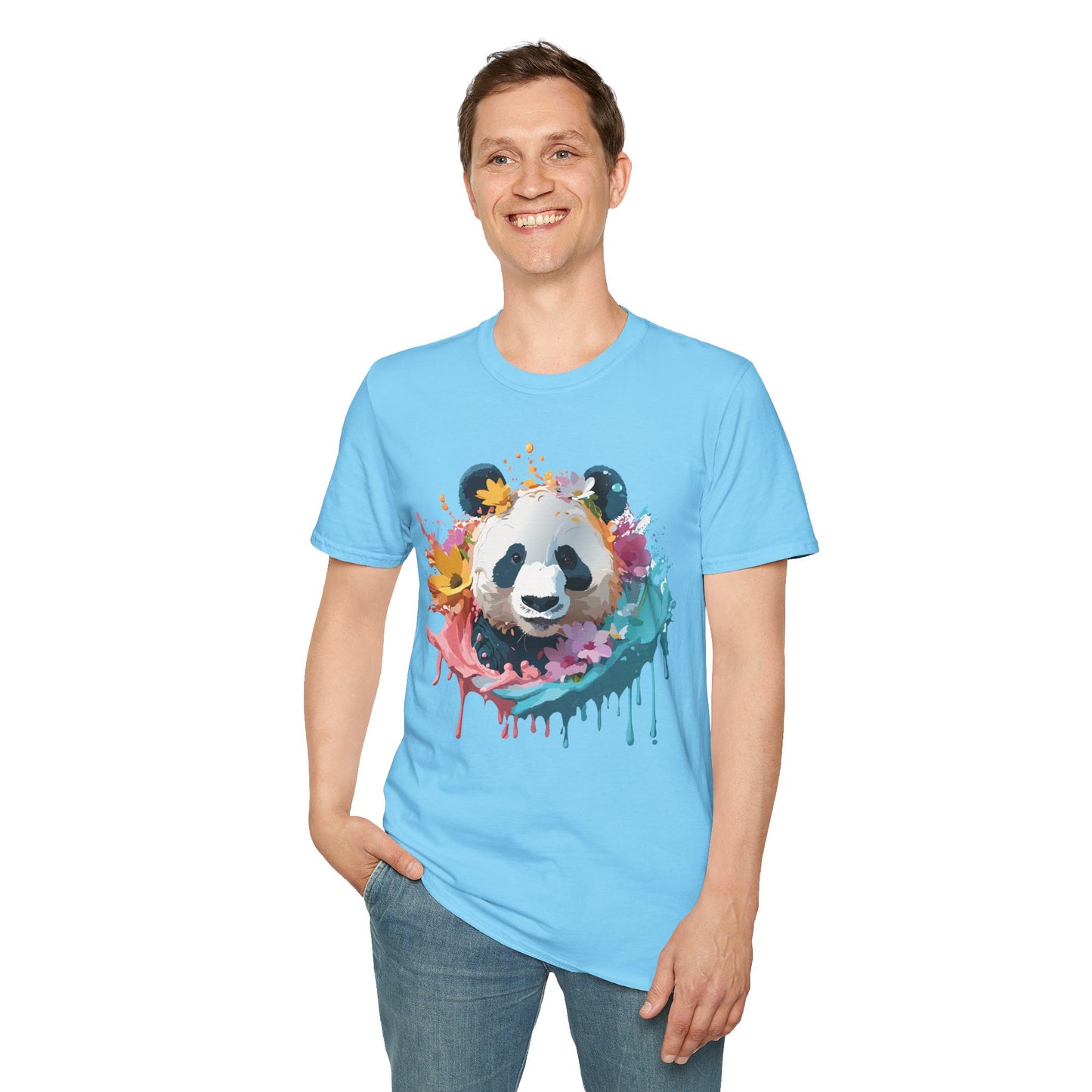 Panda Shirt, T Shirt with Panda, Animal Shirt, Tee Shirt with Animals