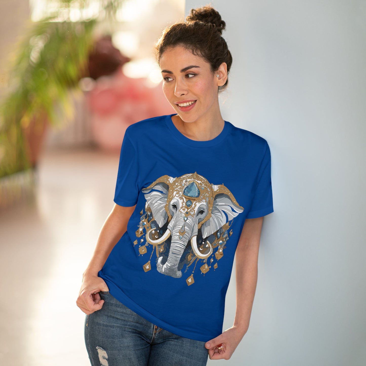 Organic T-shirt with Animals - Elephant