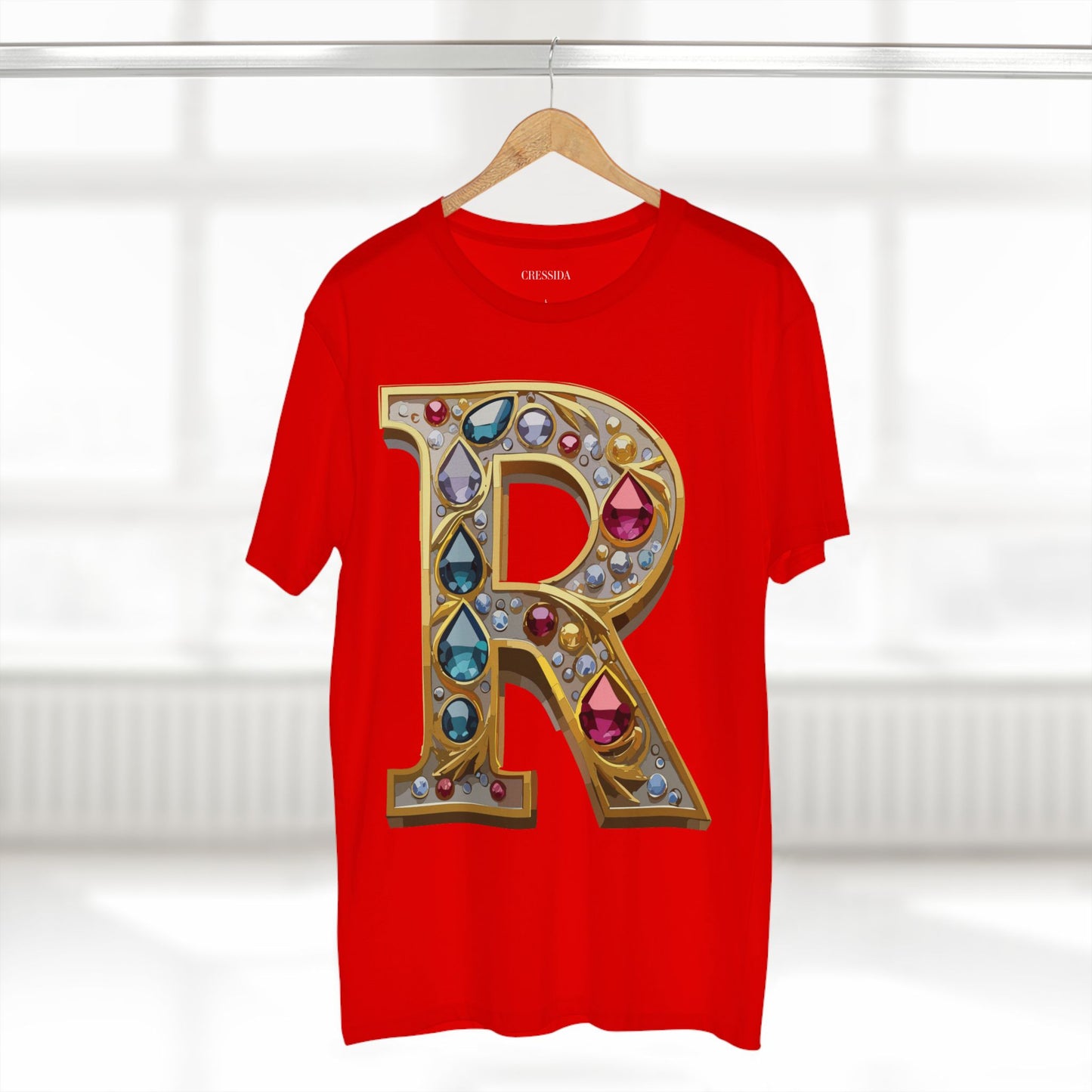 Letter Shirt, Shirt with Letters, Tee Shirt with Gold Letters