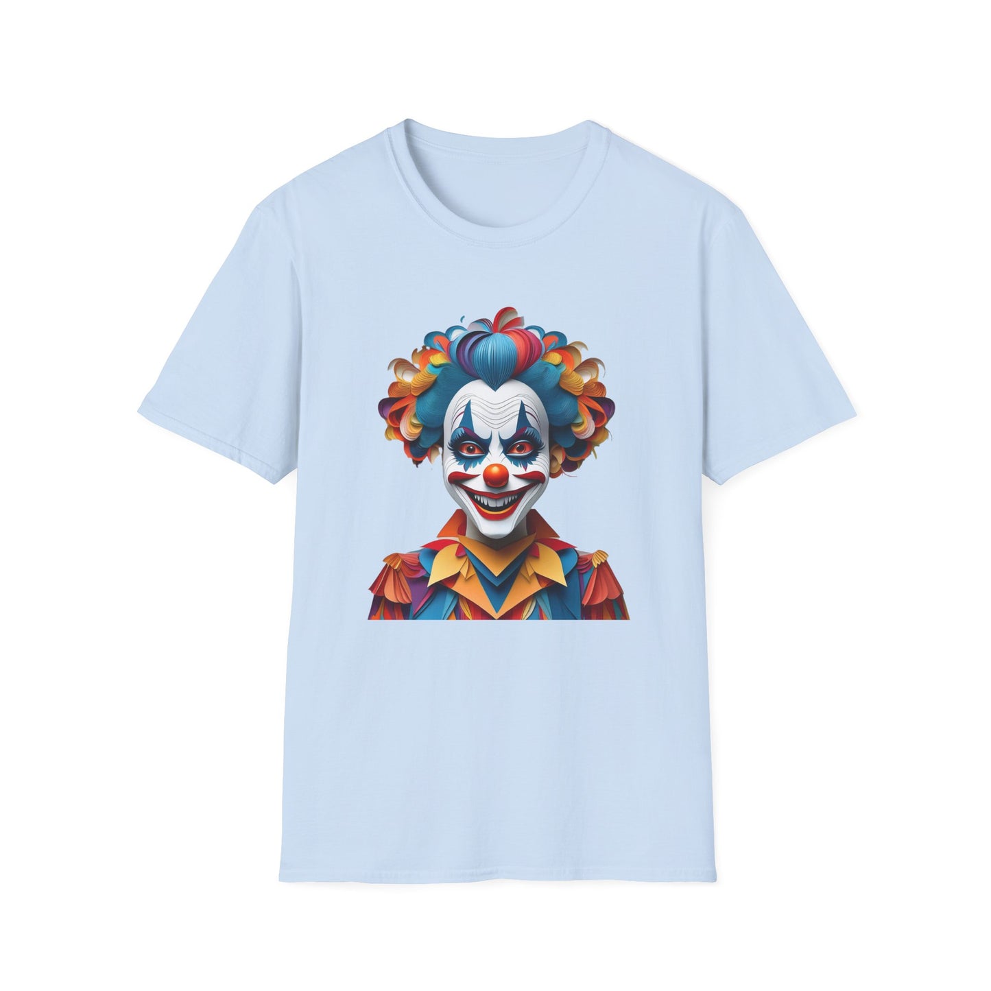 Clown Shirt, T Shirt with Clown, Funny Man Shirt, Tee Shirt with Funny Man, Circus Shirt, Shirt with Circus, Scary Man Shirt, Shirt with Scary Man