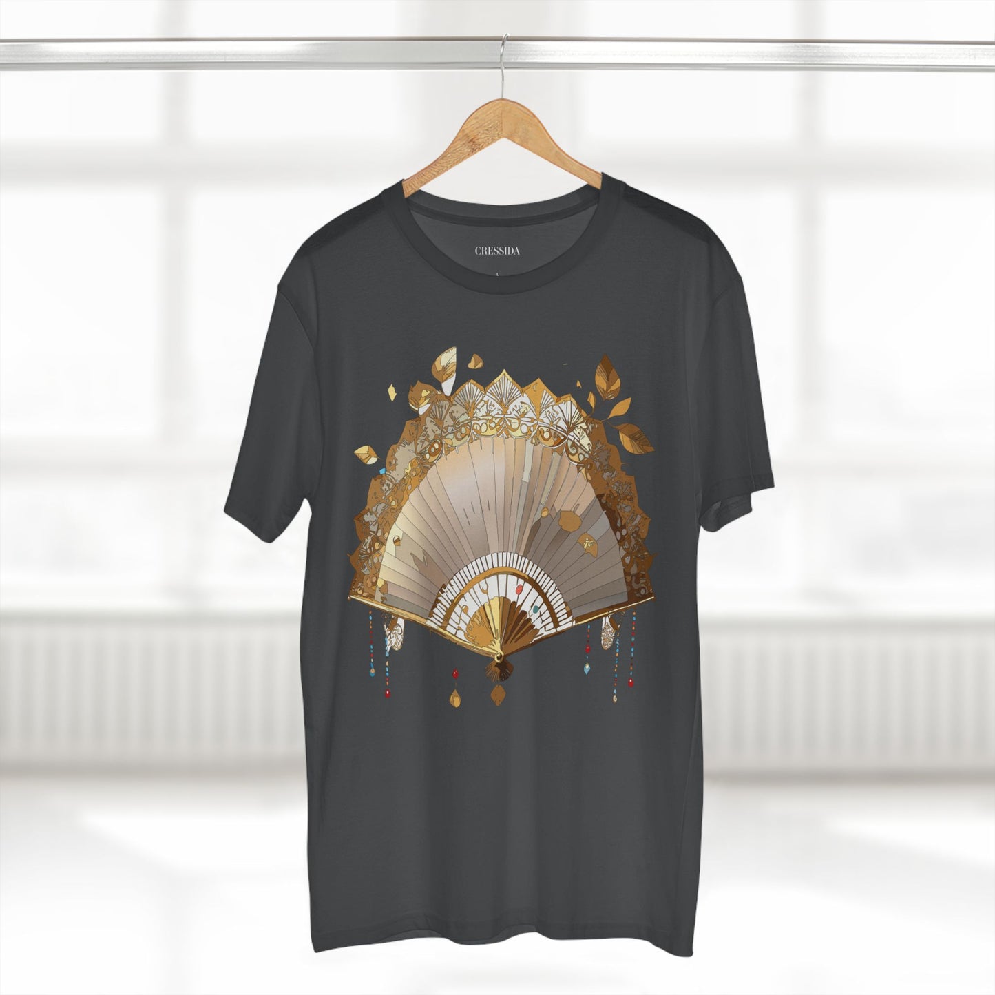 Fan shirt, Shirt with Fan, Tee Shirt with Antique Fan
