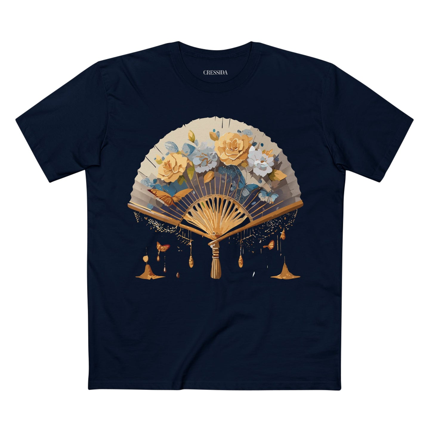 Fan shirt, Shirt with Fan, Tee Shirt with Antique Fan
