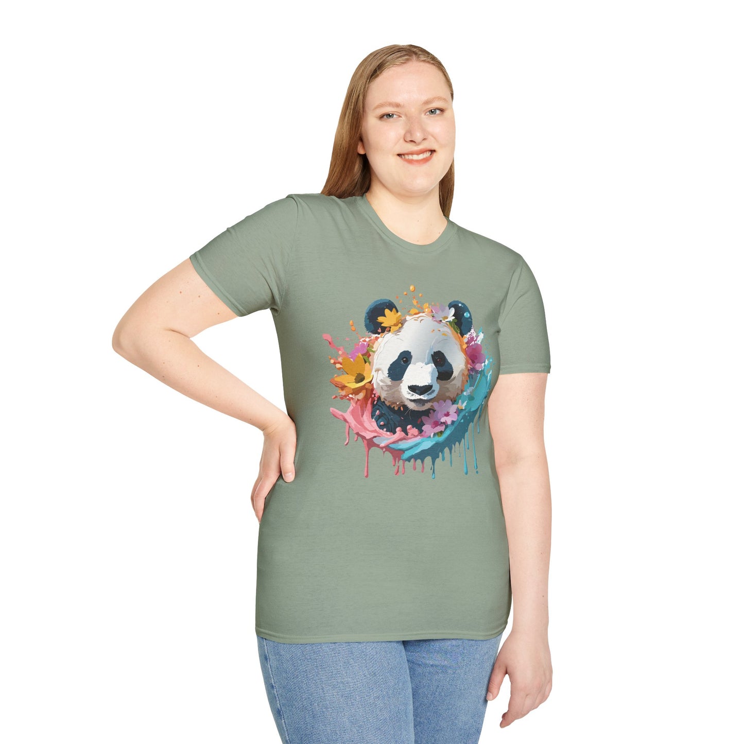 Panda Shirt, T Shirt with Panda, Animal Shirt, Tee Shirt with Animals