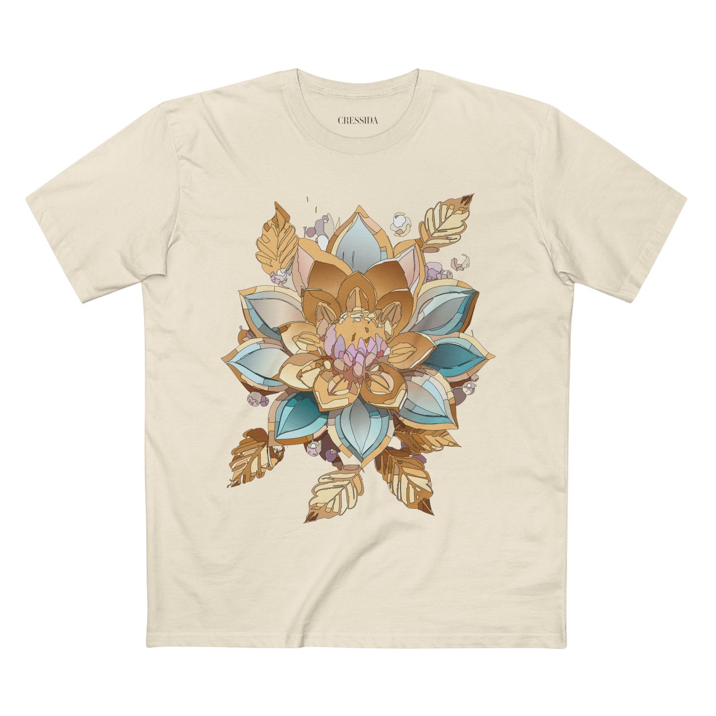 Floral Shirt, Shirt with Flower, Tee Shirt with Antique Flower