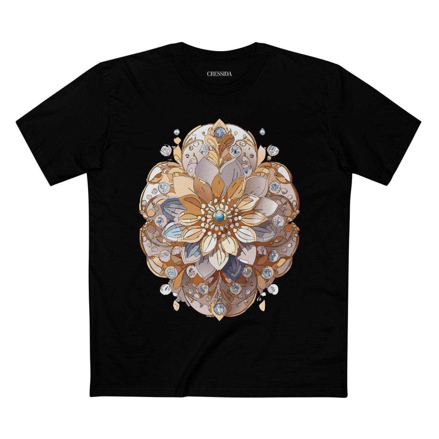 Floral Shirt, Shirt with Flower, Tee Shirt with Antique Flower