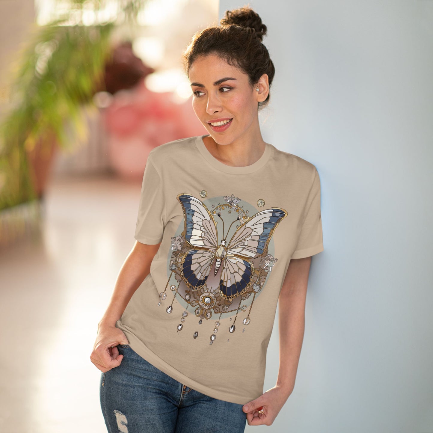 Bio-T-Shirt mit Schmetterling