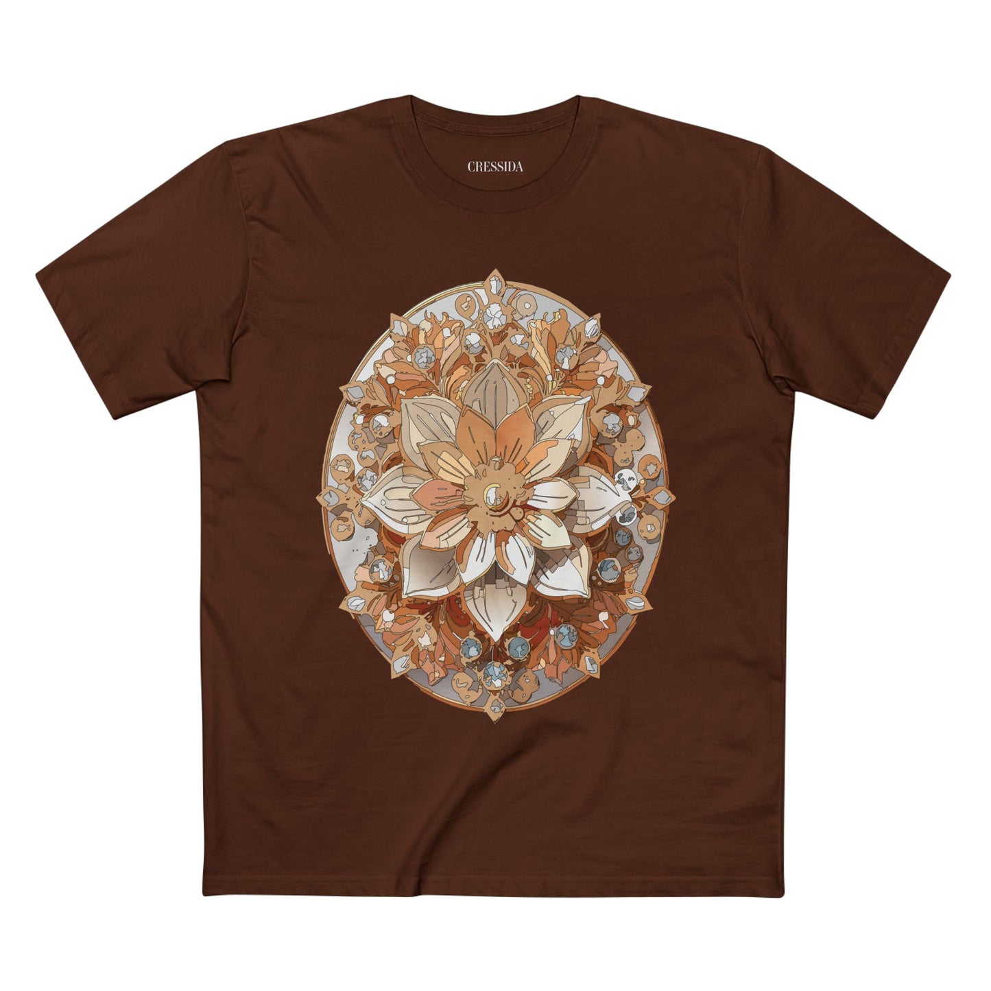 Floral Shirt, Shirt with Flower, Tee Shirt with Antique Flower