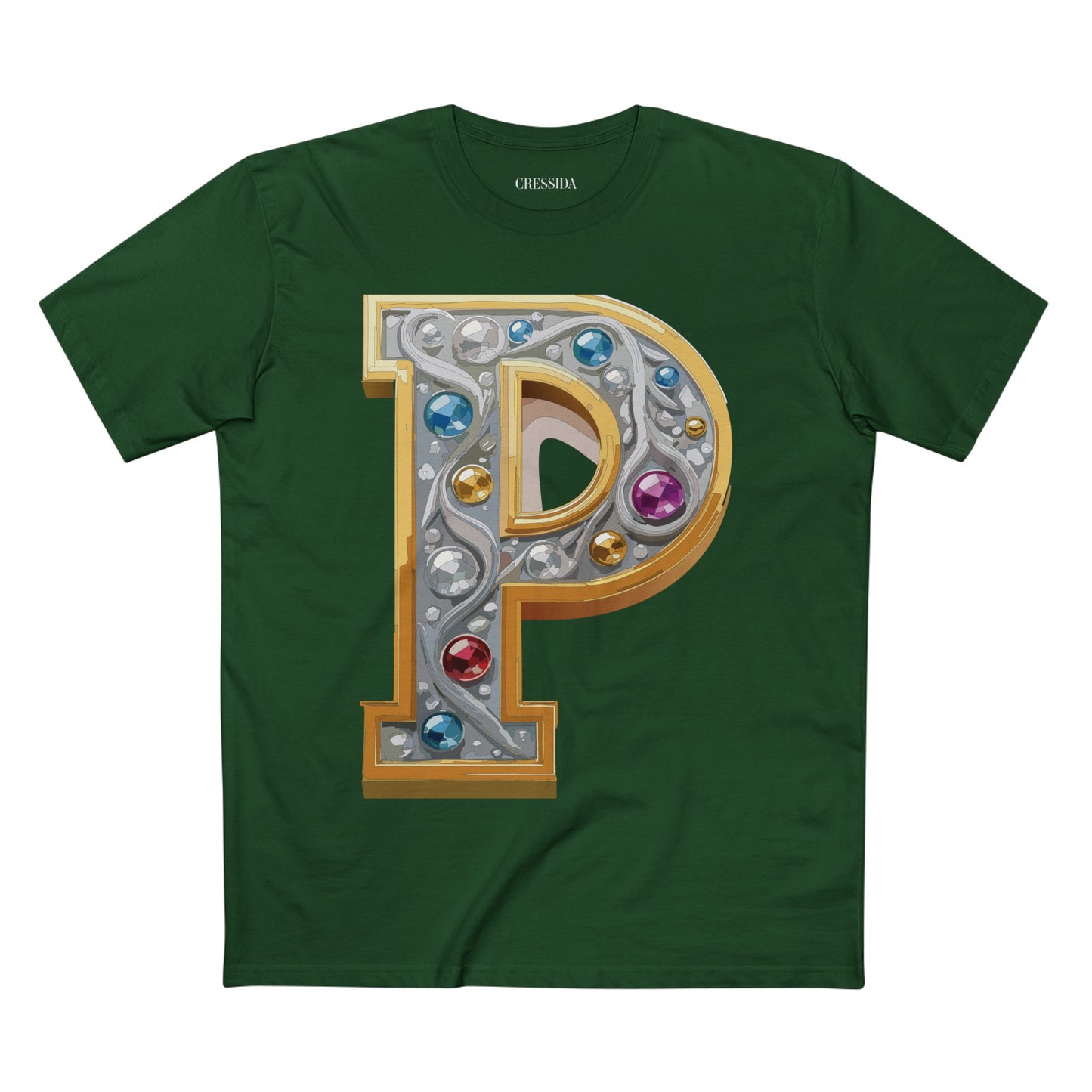 Letter Shirt, Shirt with Letters, Tee Shirt with Gold Letters
