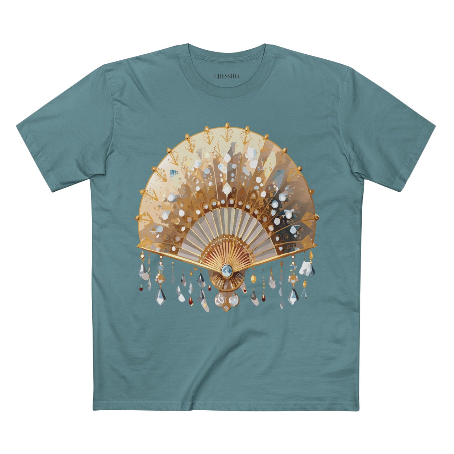Fan shirt, Shirt with Fan, Tee Shirt with Antique Fan