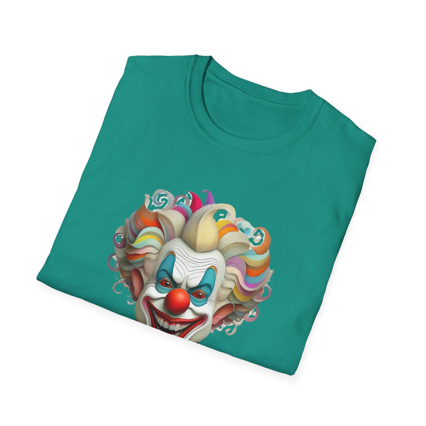 Clown Shirt, T Shirt with Clown, Funny Man Shirt, Tee Shirt with Funny Man, Circus Shirt, Shirt with Circus, Scary Man Shirt, Shirt with Scary Man