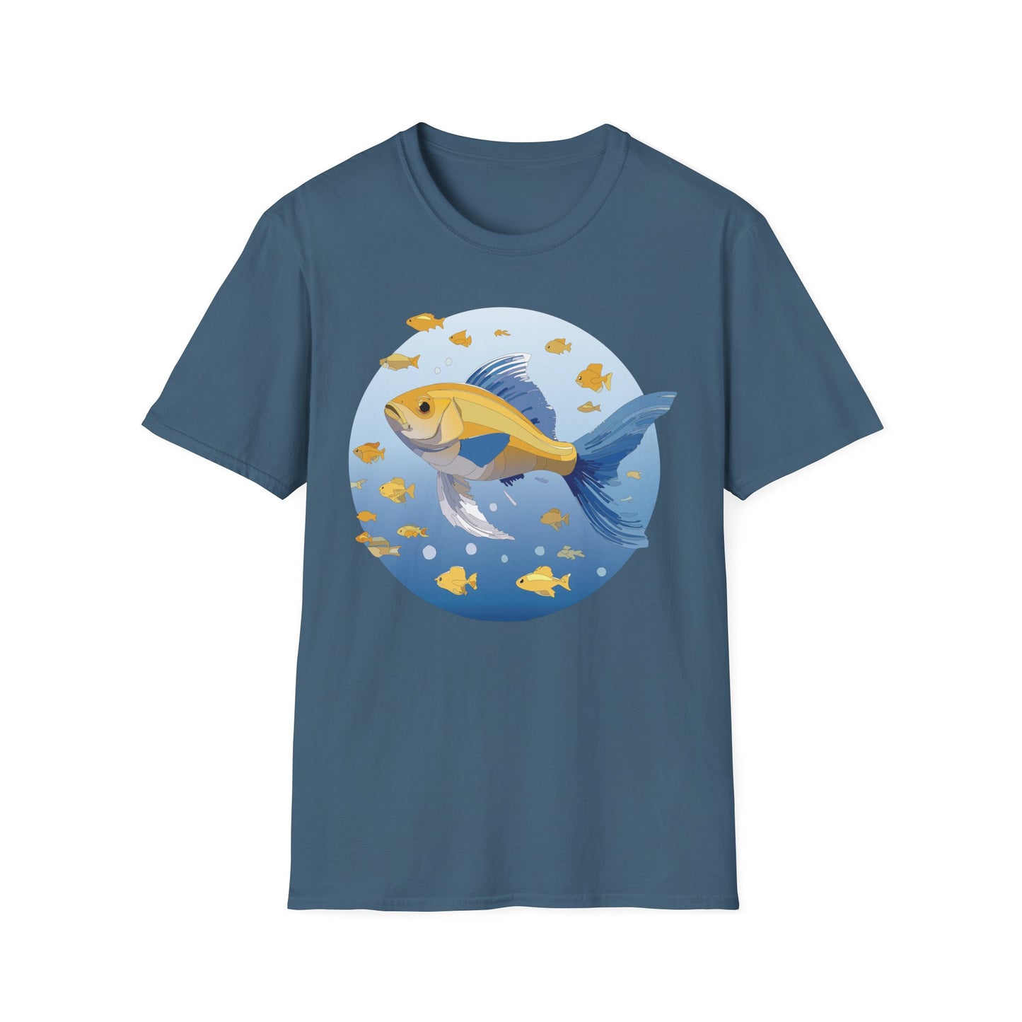Fish Art Design Shirt, T Shirt with Fish, Graphic Shirt, Tee Shirt with Graphic Design, Shirt with Fish Graphic Art