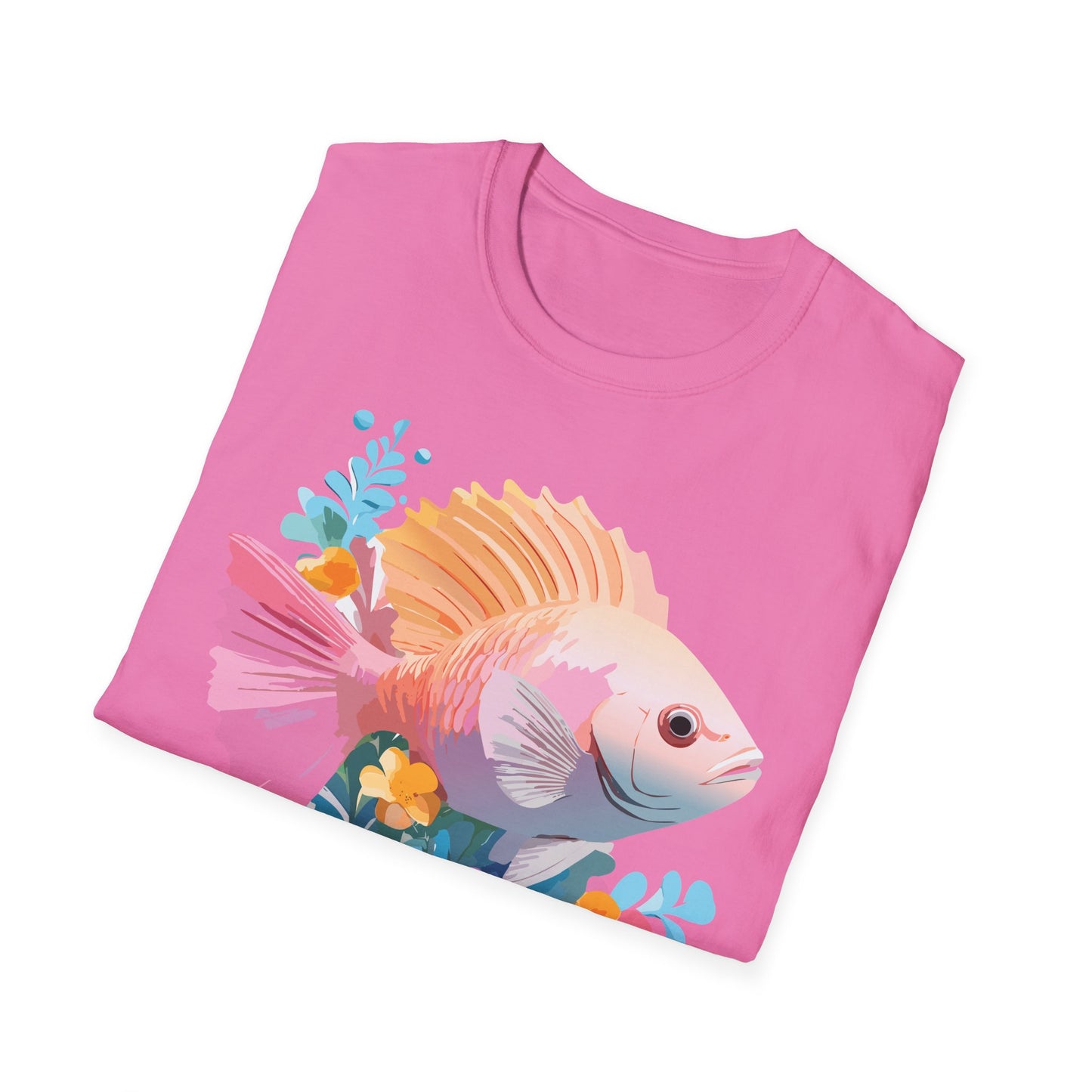 Fish Art Design Shirt, T Shirt with Fish, Graphic Shirt, Tee Shirt with Graphic Design, Shirt with Fish Graphic Art