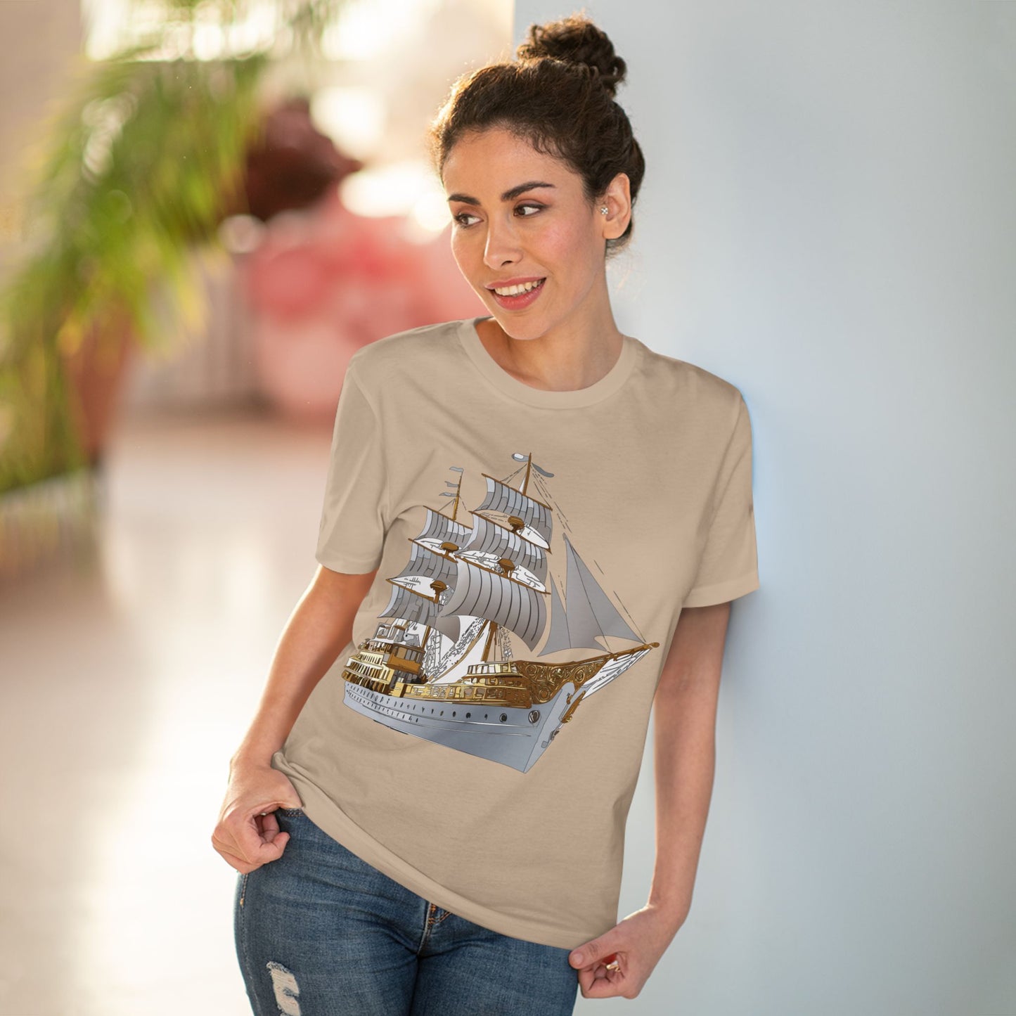 Organic T-shirt with Ship