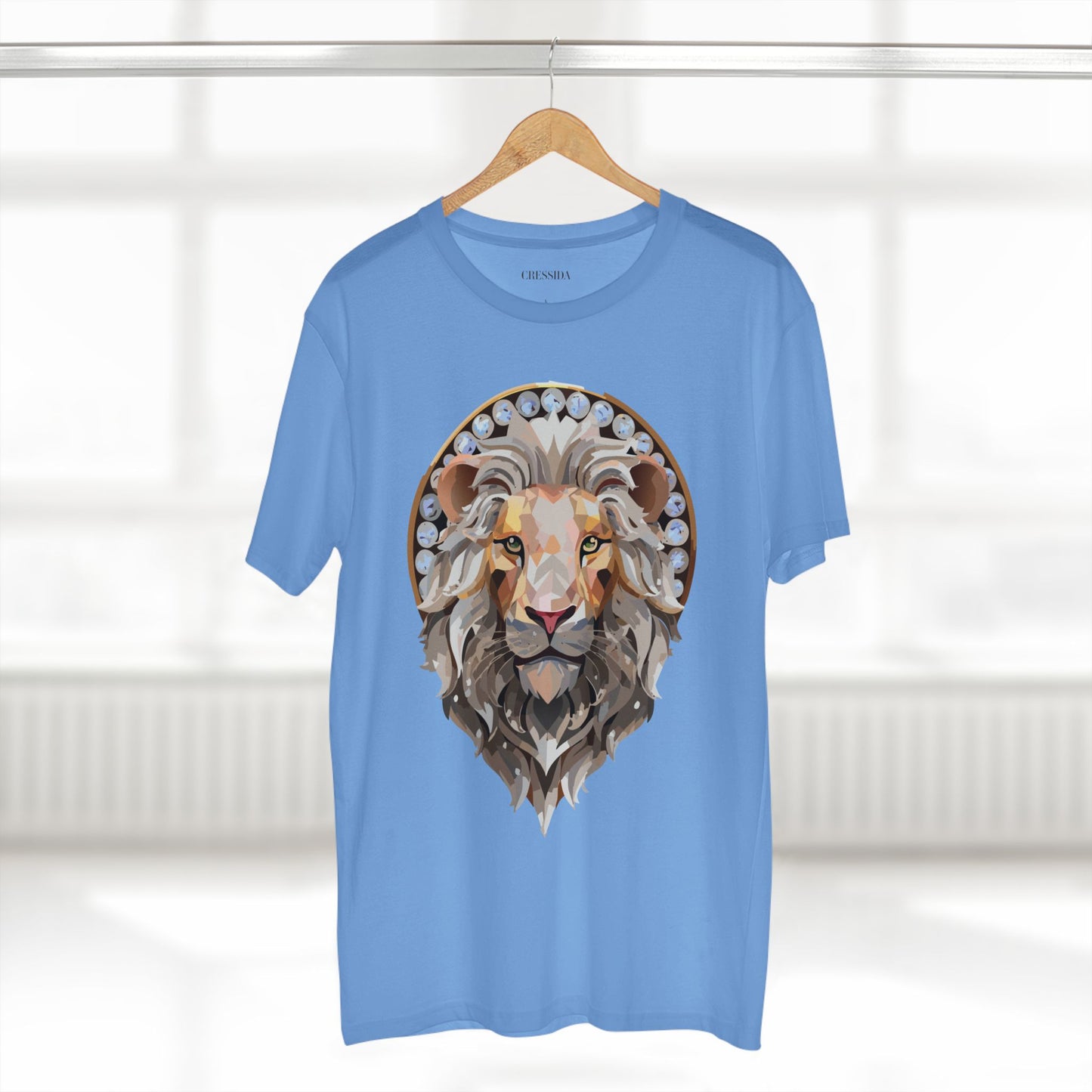 Unisex Animal Print Tee With Antique Medallion Art Design Graphic