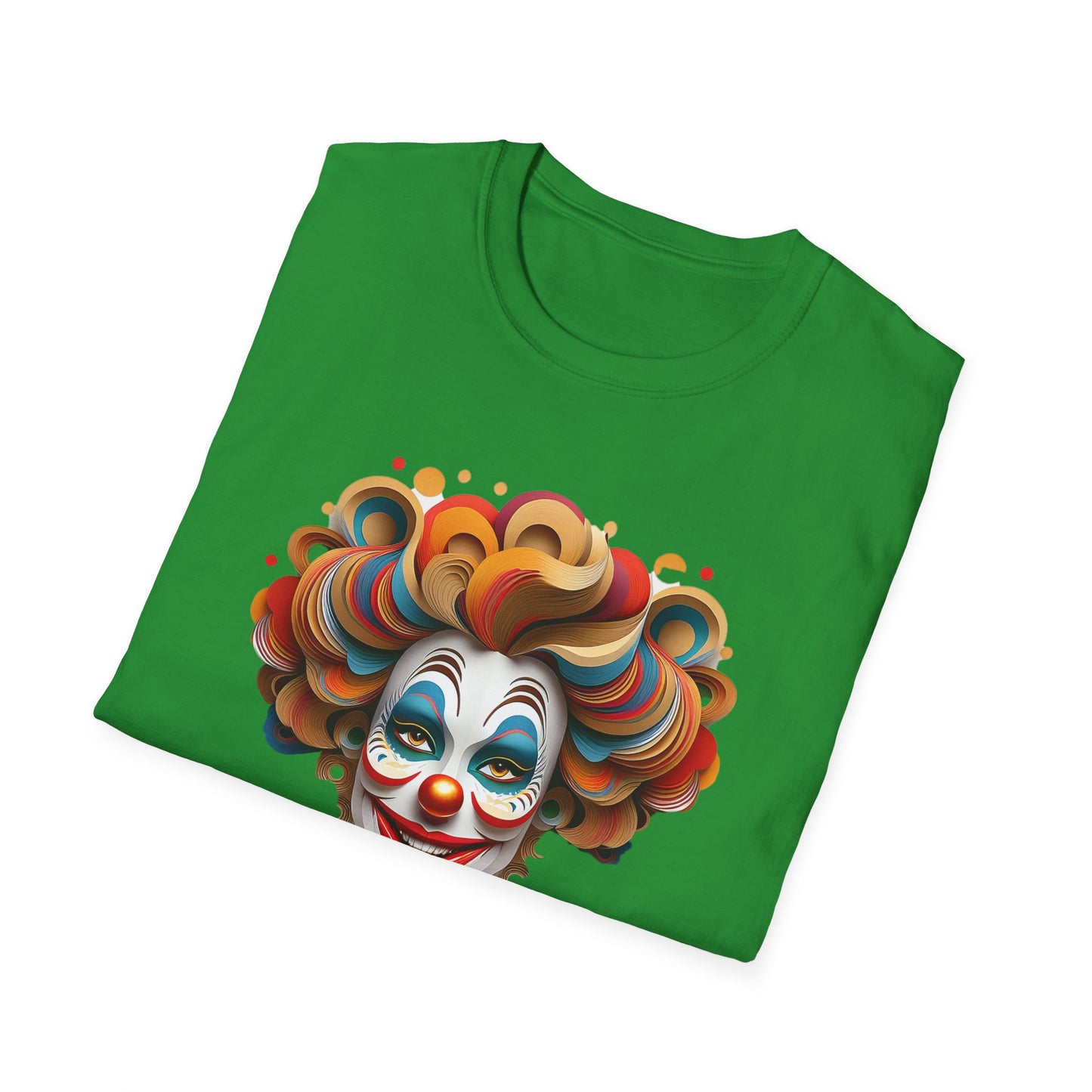 Clown Shirt, T Shirt with Clown, Funny Man Shirt, Tee Shirt with Funny Man, Circus Shirt, Shirt with Circus, Scary Man Shirt, Shirt with Scary Man