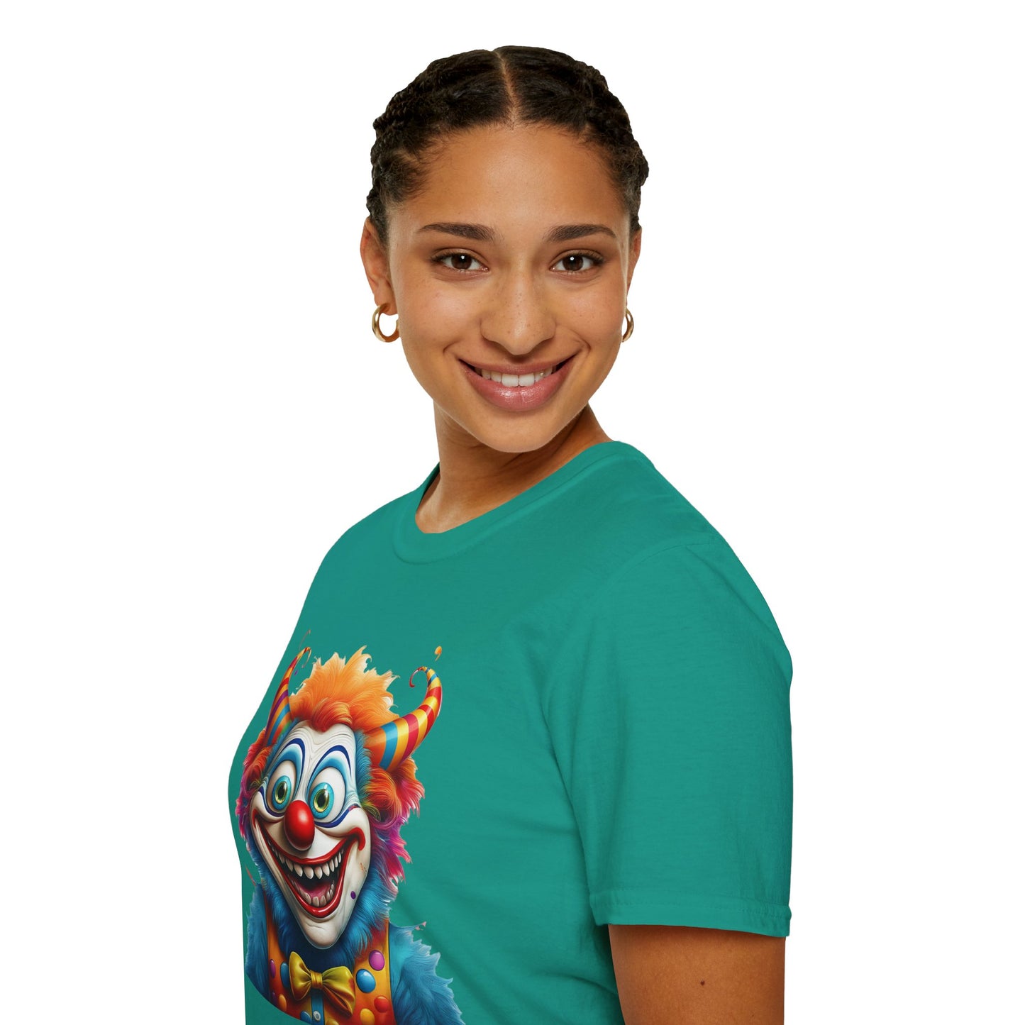 Clown Shirt, T Shirt with Clown, Funny Man Shirt, Tee Shirt with Funny Man, Circus Shirt, Shirt with Circus, Scary Man Shirt, Shirt with Scary Man