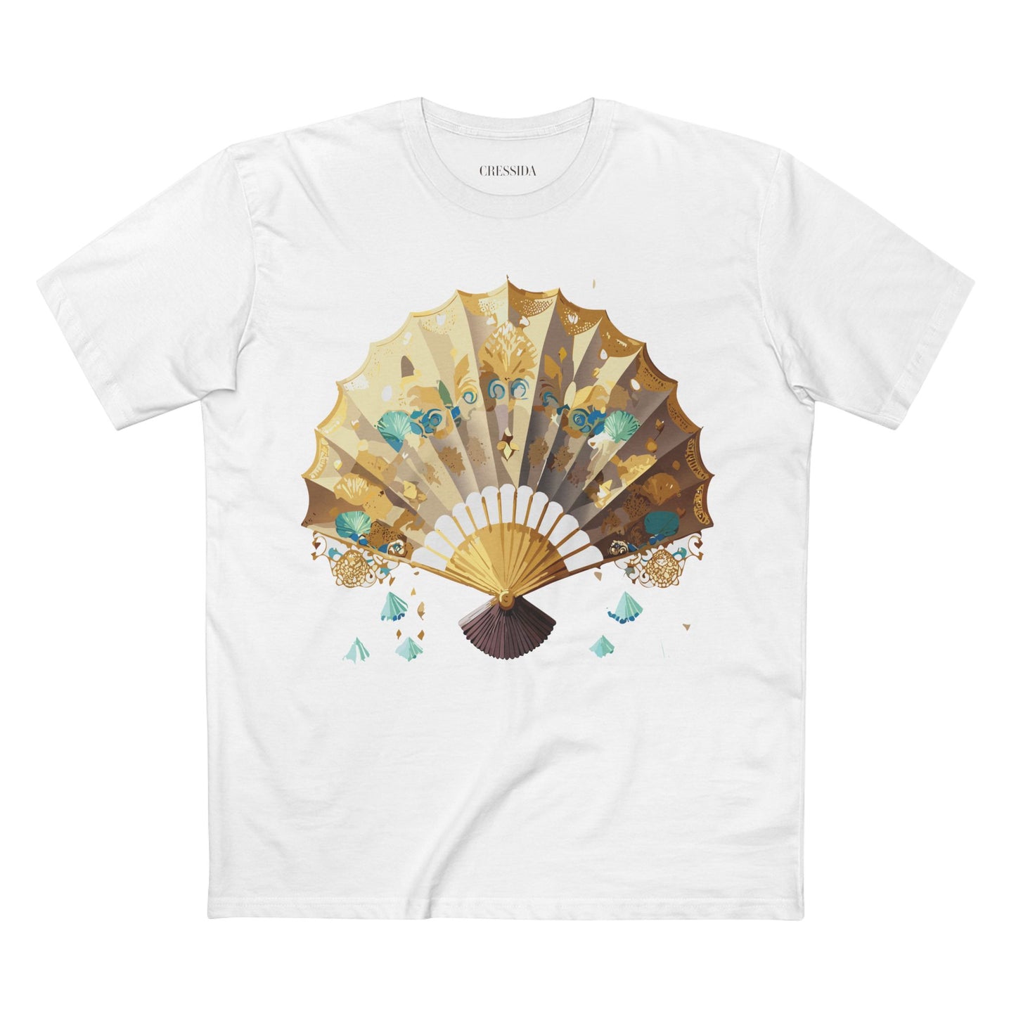 Fan shirt, Shirt with Fan, Tee Shirt with Antique Fan