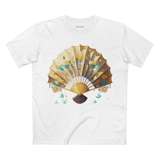 Fan shirt, Shirt with Fan, Tee Shirt with Antique Fan