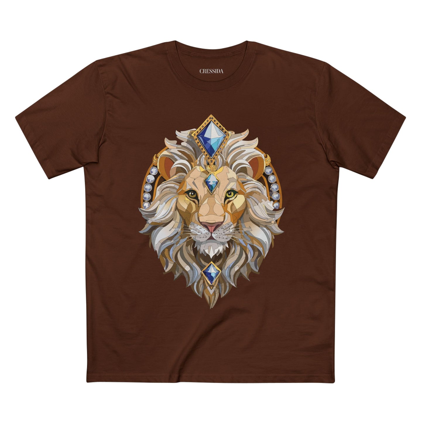 Unisex Animal Medallion Graphic Tee 100 Percent Cotton Premium Shirt