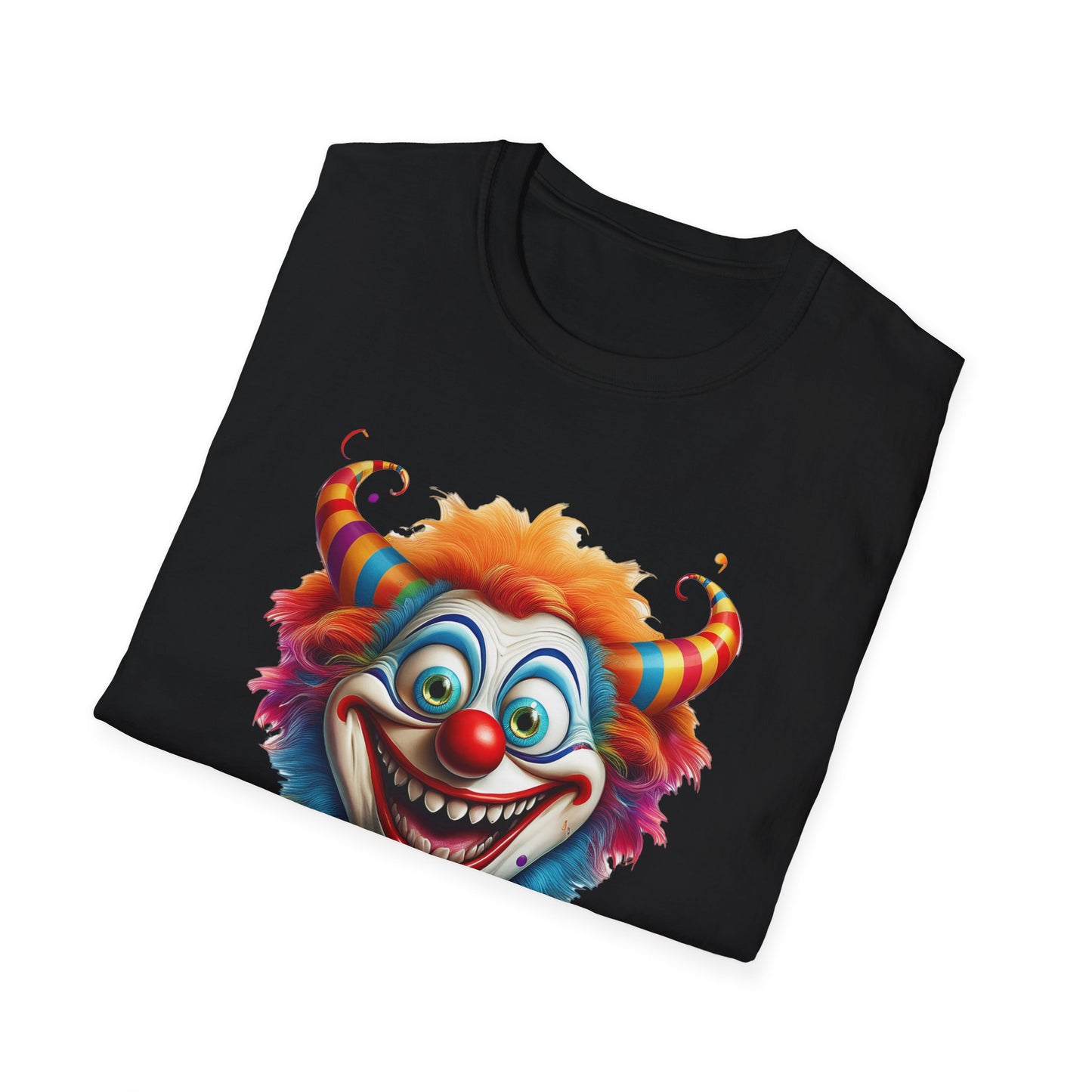 Clown Shirt, T Shirt with Clown, Funny Man Shirt, Tee Shirt with Funny Man, Circus Shirt, Shirt with Circus, Scary Man Shirt, Shirt with Scary Man