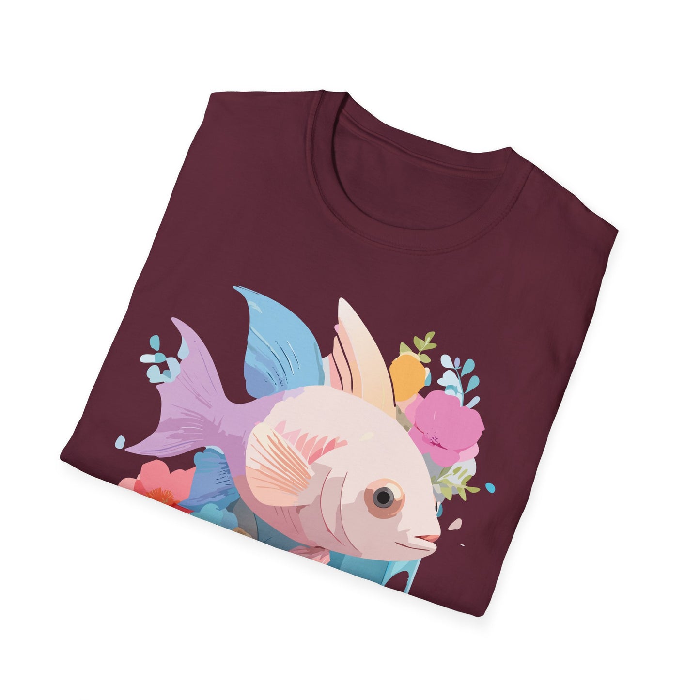 Fish Art Design Shirt, T Shirt with Fish, Graphic Shirt, Tee Shirt with Graphic Design, Shirt with Fish Graphic Art