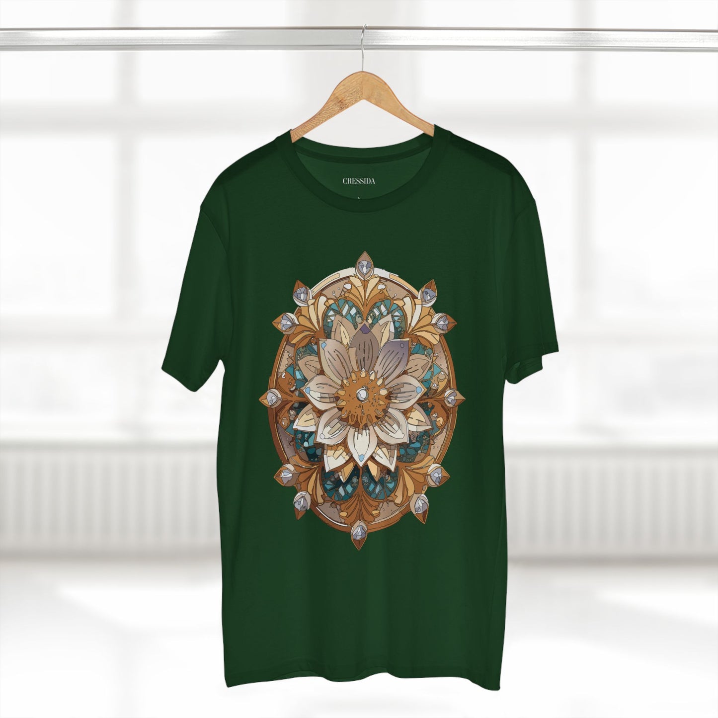 Floral Shirt, Shirt with Flower, Tee Shirt with Antique Flower
