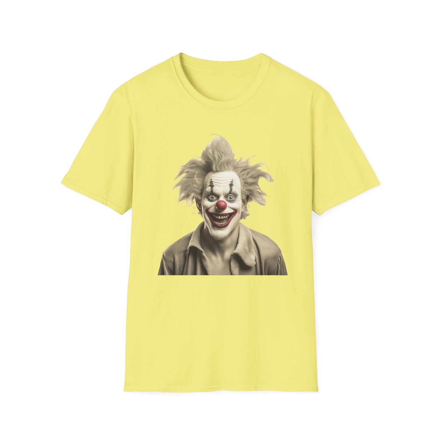Clown Shirt, T Shirt with Clown, Funny Man Shirt, Tee Shirt with Funny Man, Circus Shirt, Shirt with Circus, Scary Man Shirt, Shirt with Scary Man