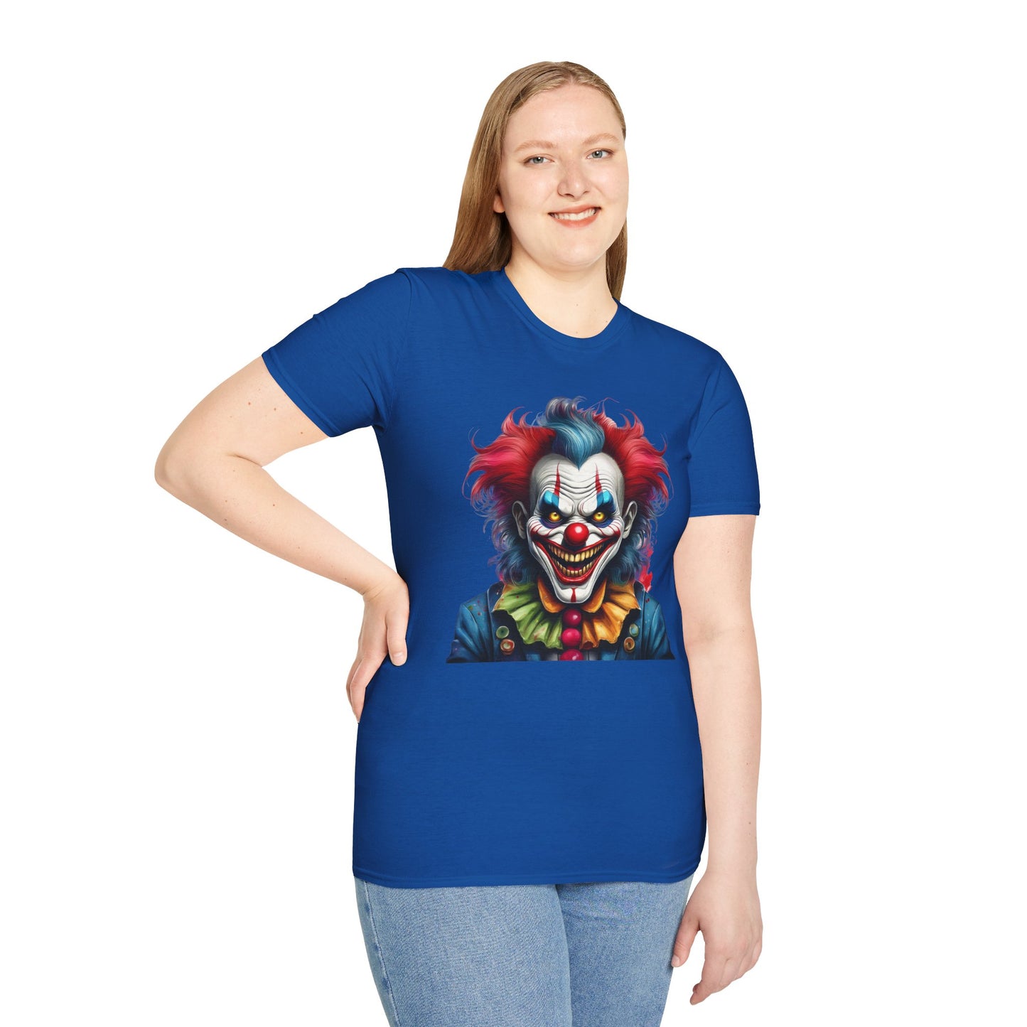 Clown Shirt, T Shirt with Clown, Funny Man Shirt, Tee Shirt with Funny Man, Circus Shirt, Shirt with Circus, Scary Man Shirt, Shirt with Scary Man